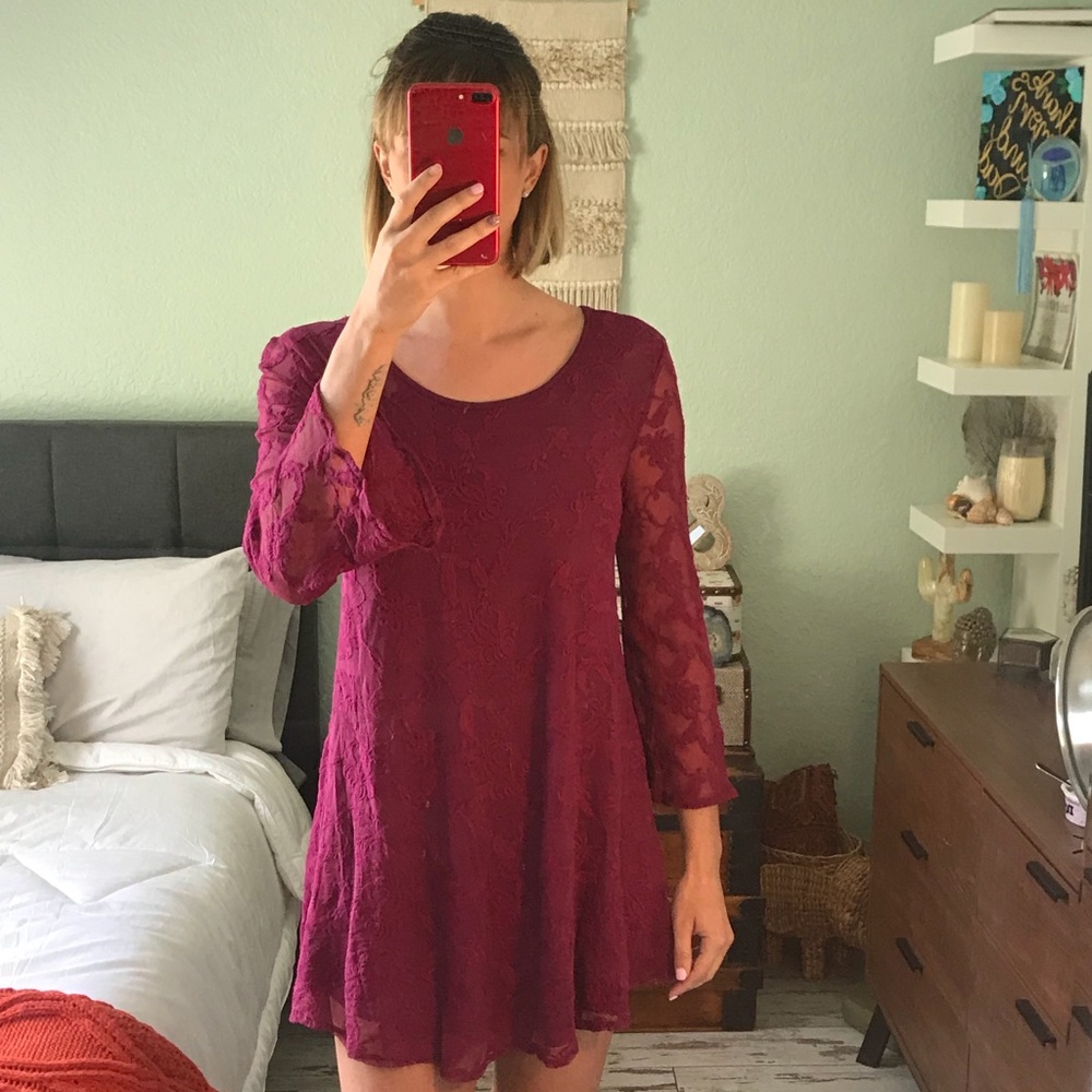 Sheer embroidered Dress